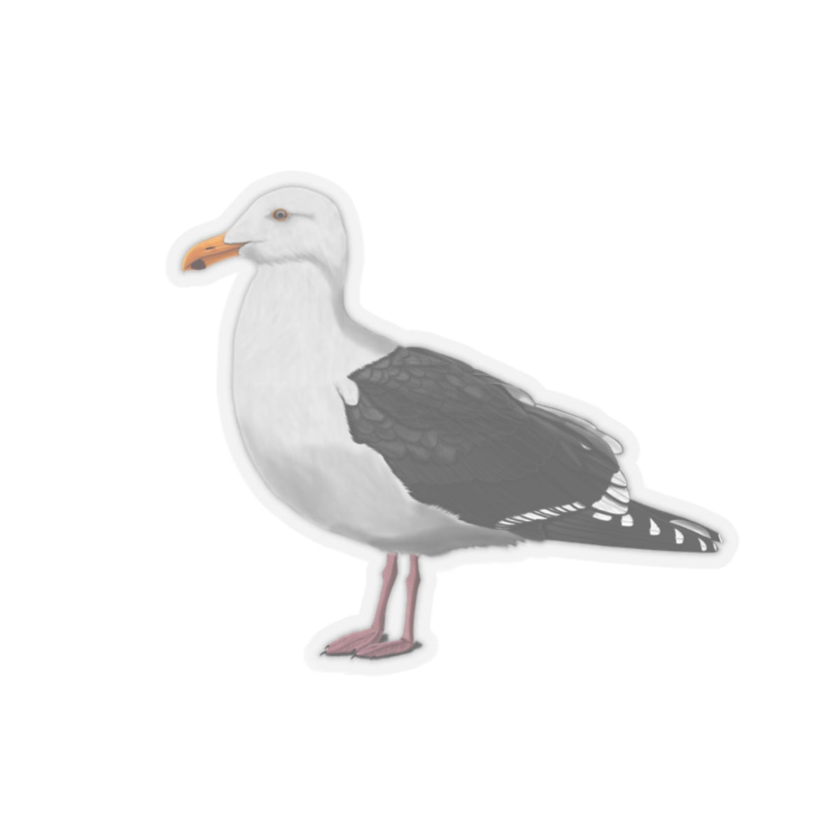 Seagull Bird Kiss-Cut Sticker