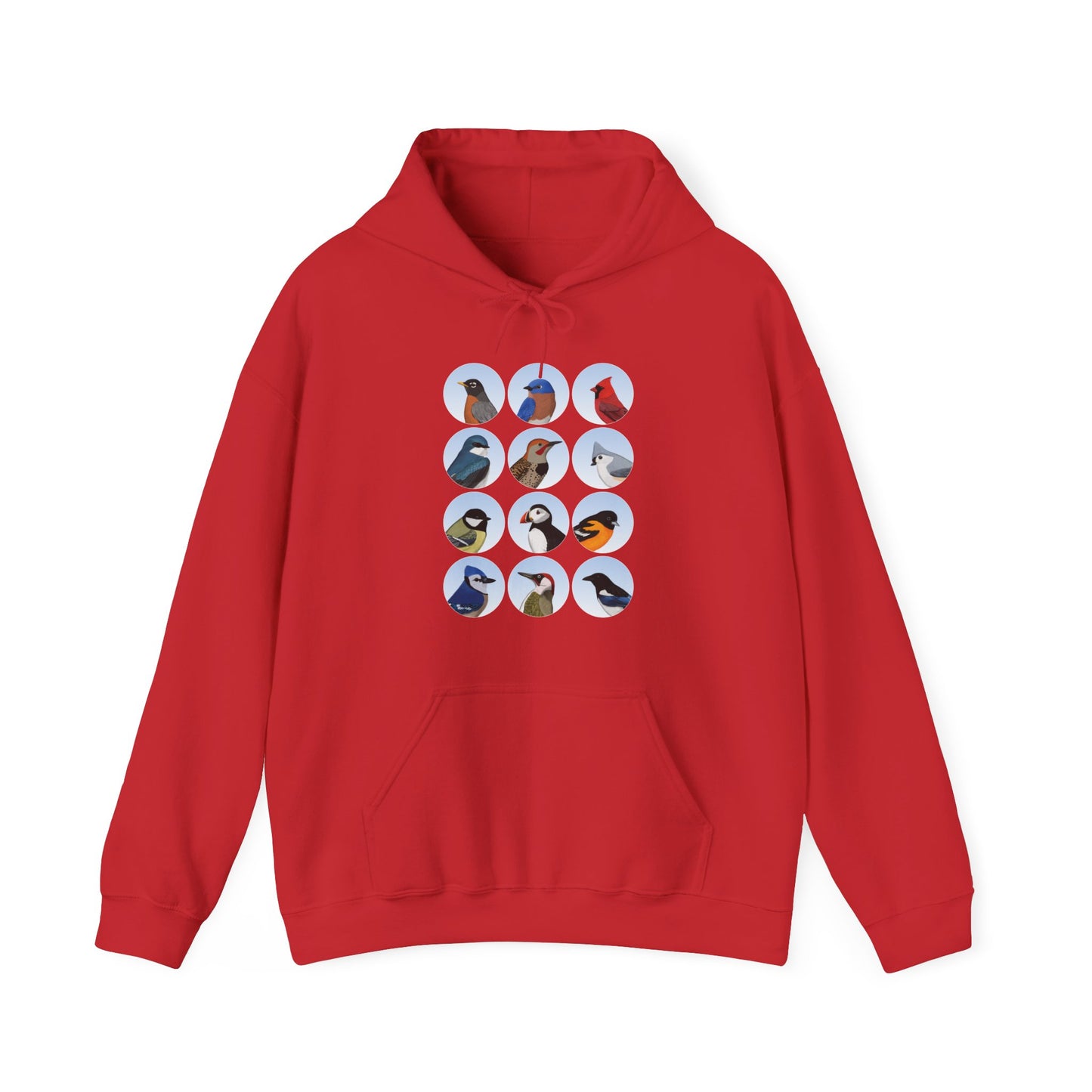 Birds Hoodie Bluebird Cardinal Blue Jay Robin Oriole Bird Lover & Bird Watcher