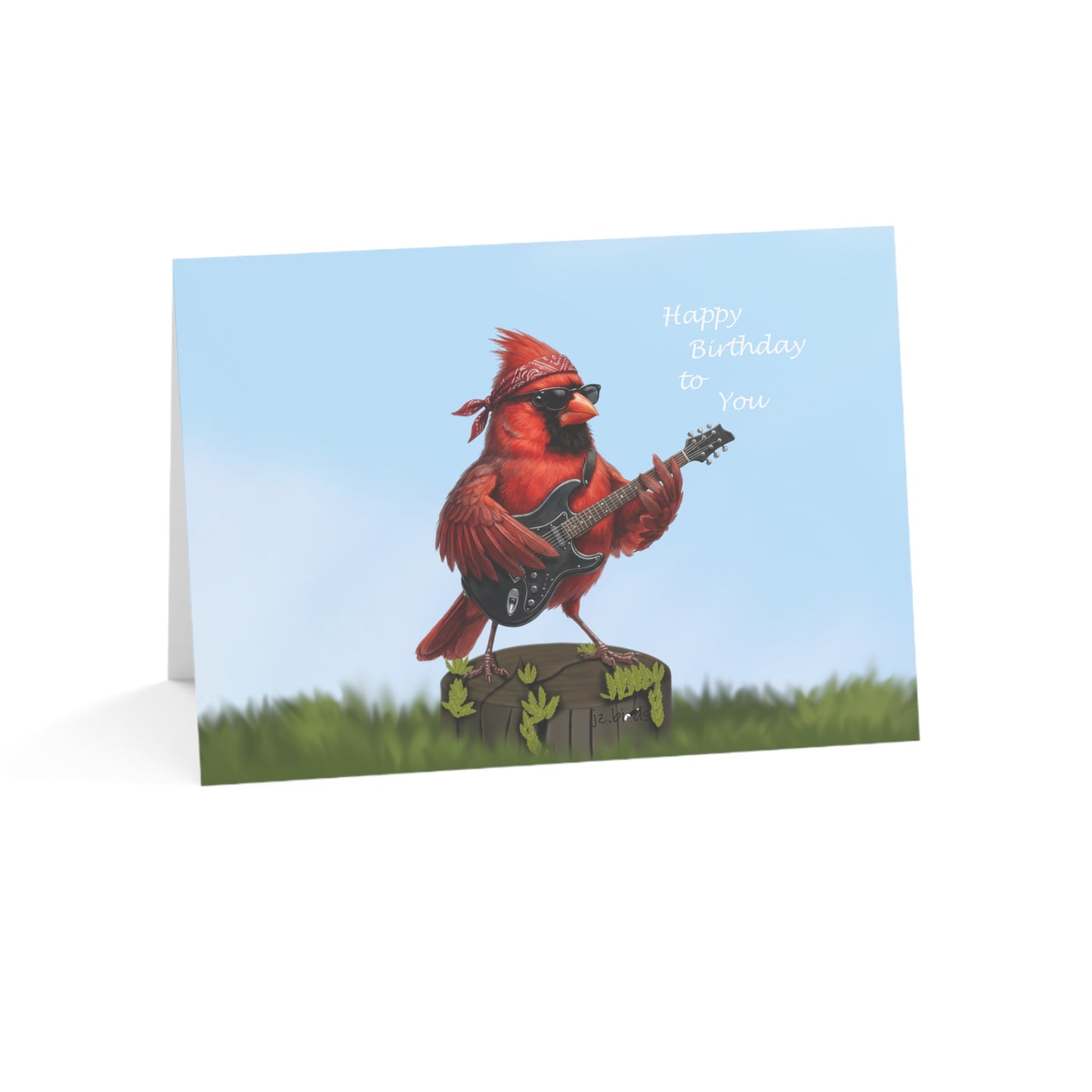 Cardinal Birthday Cards – bird card and greeting style