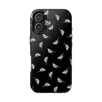 Tufted Titmouse iPhone Case Black – Premium Tough Phone Cover for Bird Lovers