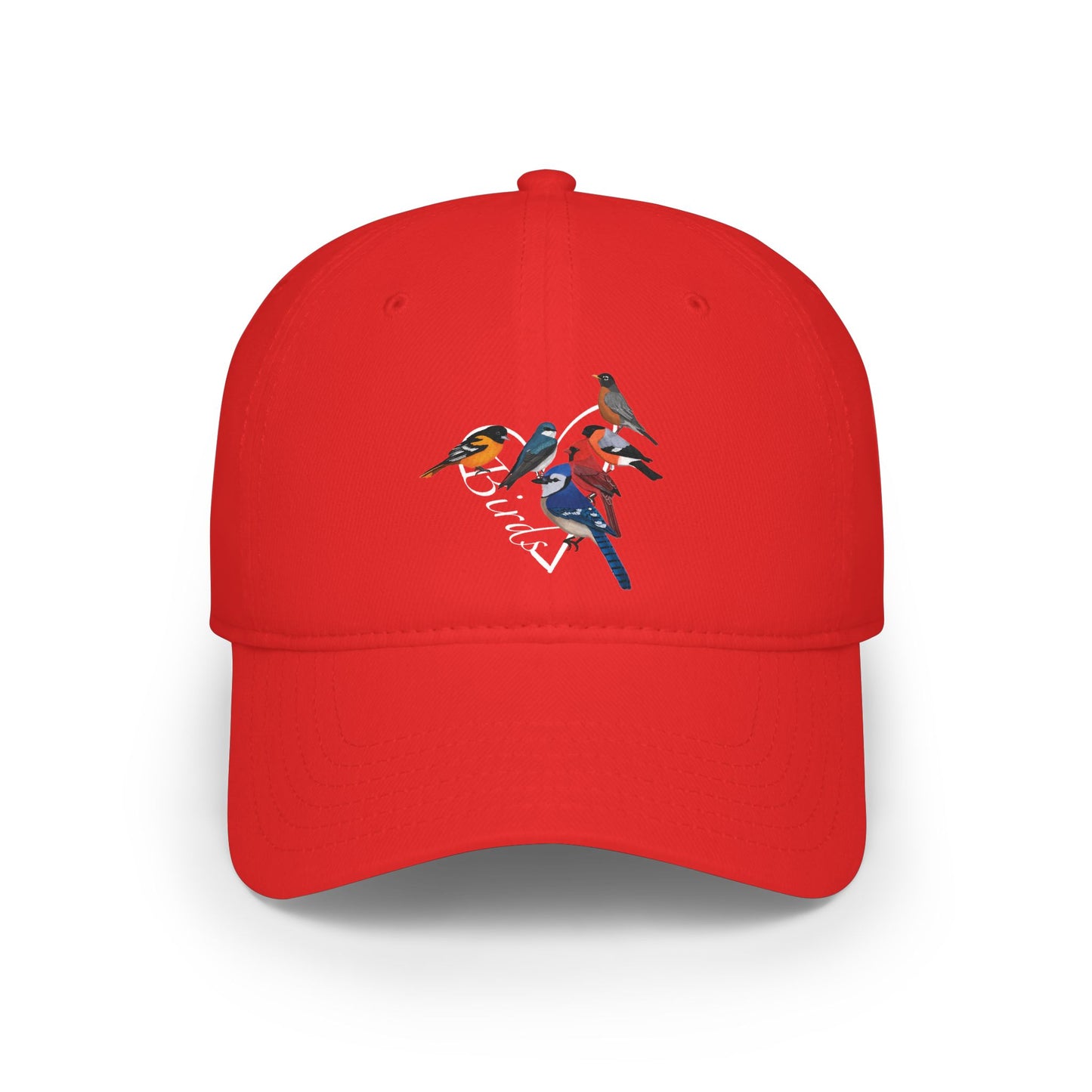 Blue Jay Cardinal Robin Oriole Cap Heart | Birdwatching & Birdlover Backyard Bird Hat