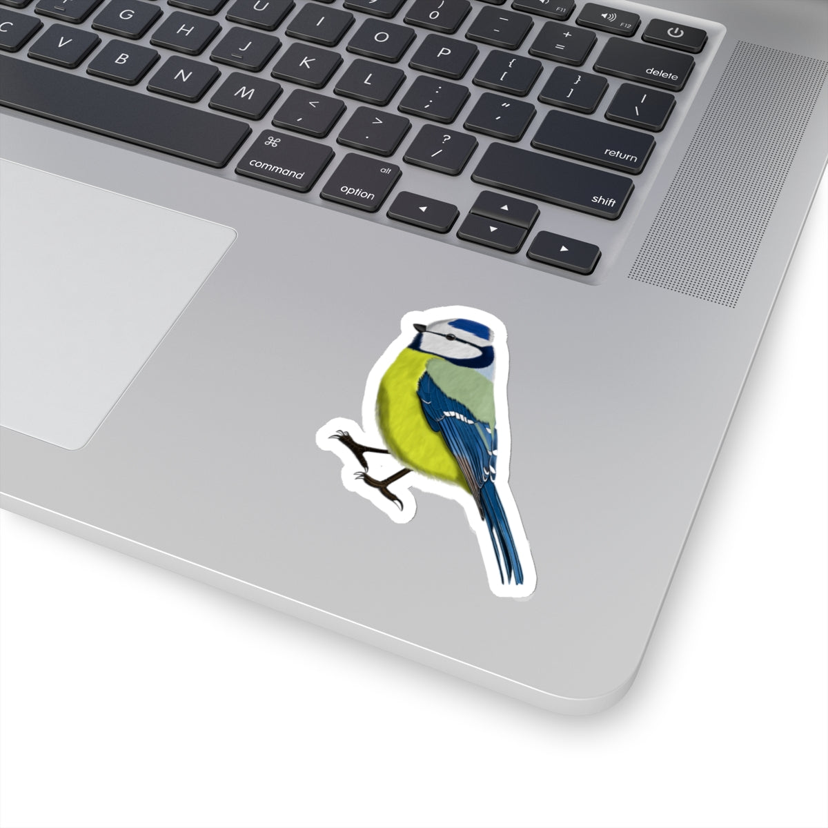 Blue Titmouse Bird Kiss-Cut Sticker
