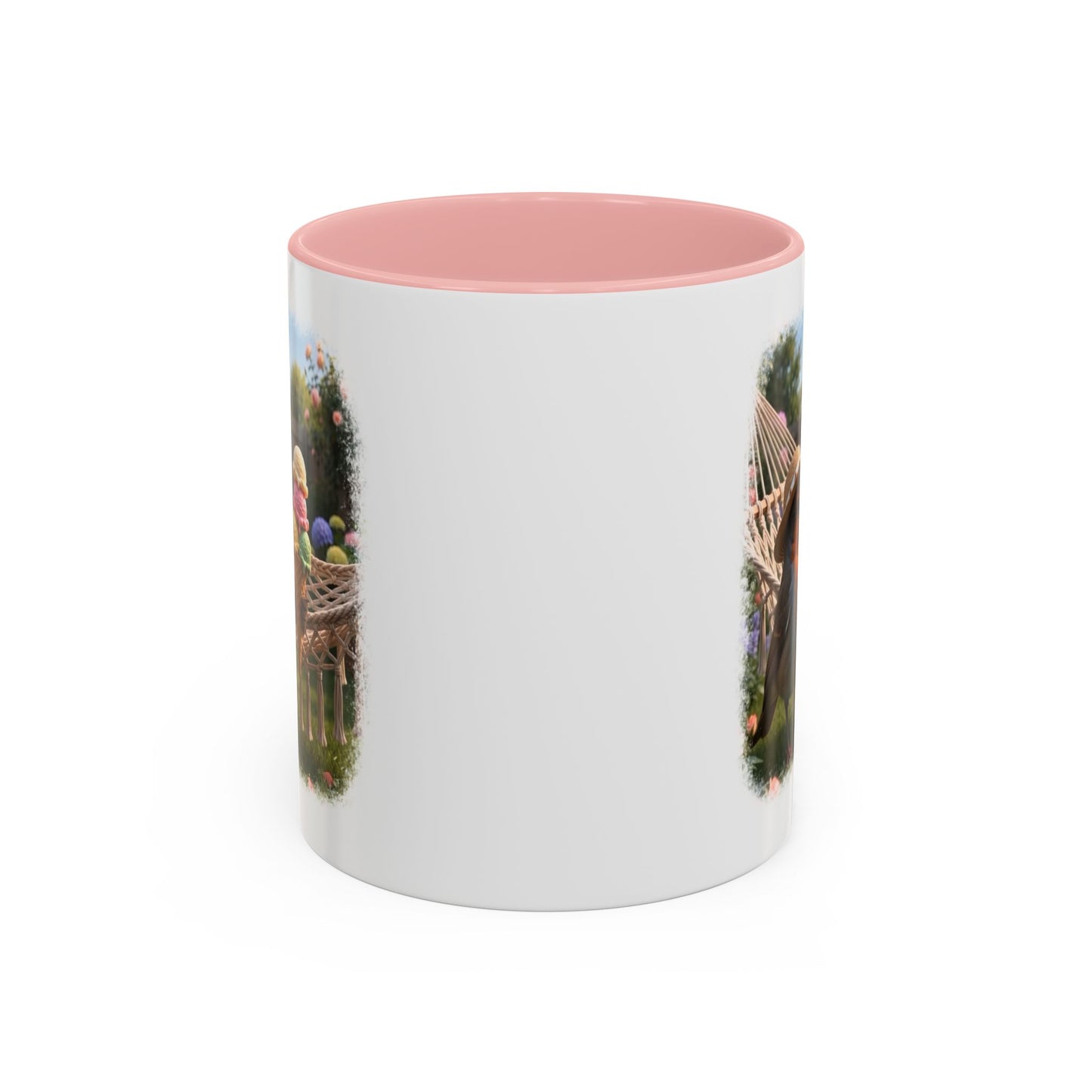 Robin Rosi Ice Cream Garden Premium Mug for Bird Lovers