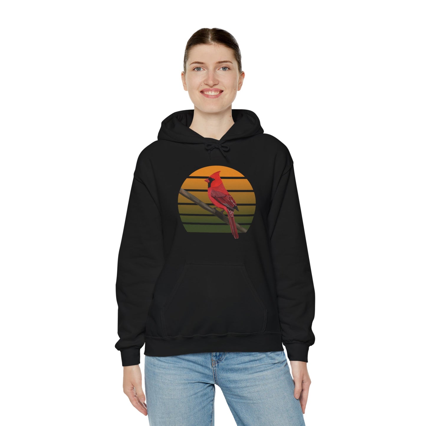 Cardinal Bird Hoodie