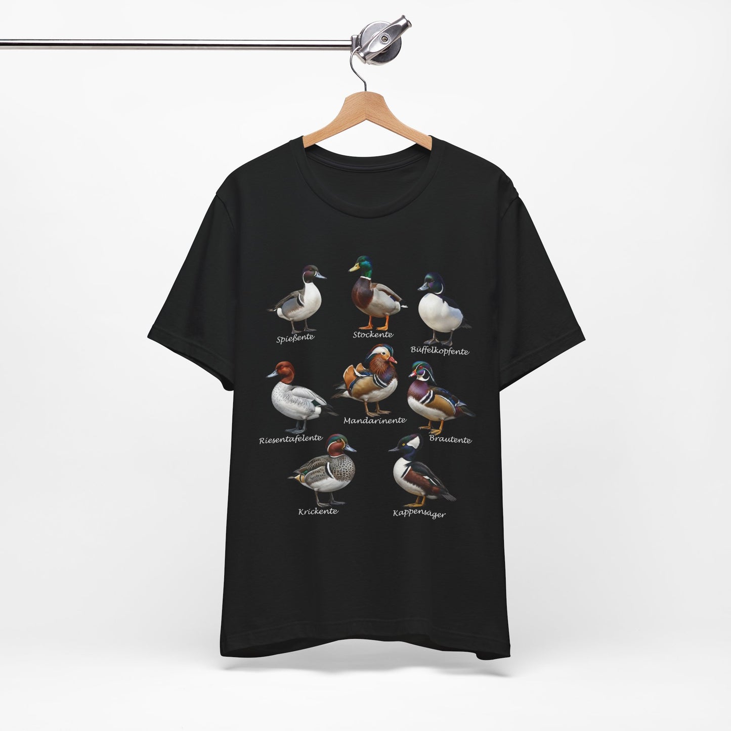 T-Shirt mit Entenarten: Stockente, Mandarinente & Co. | Vogelkunde & Vogelbeobachtung