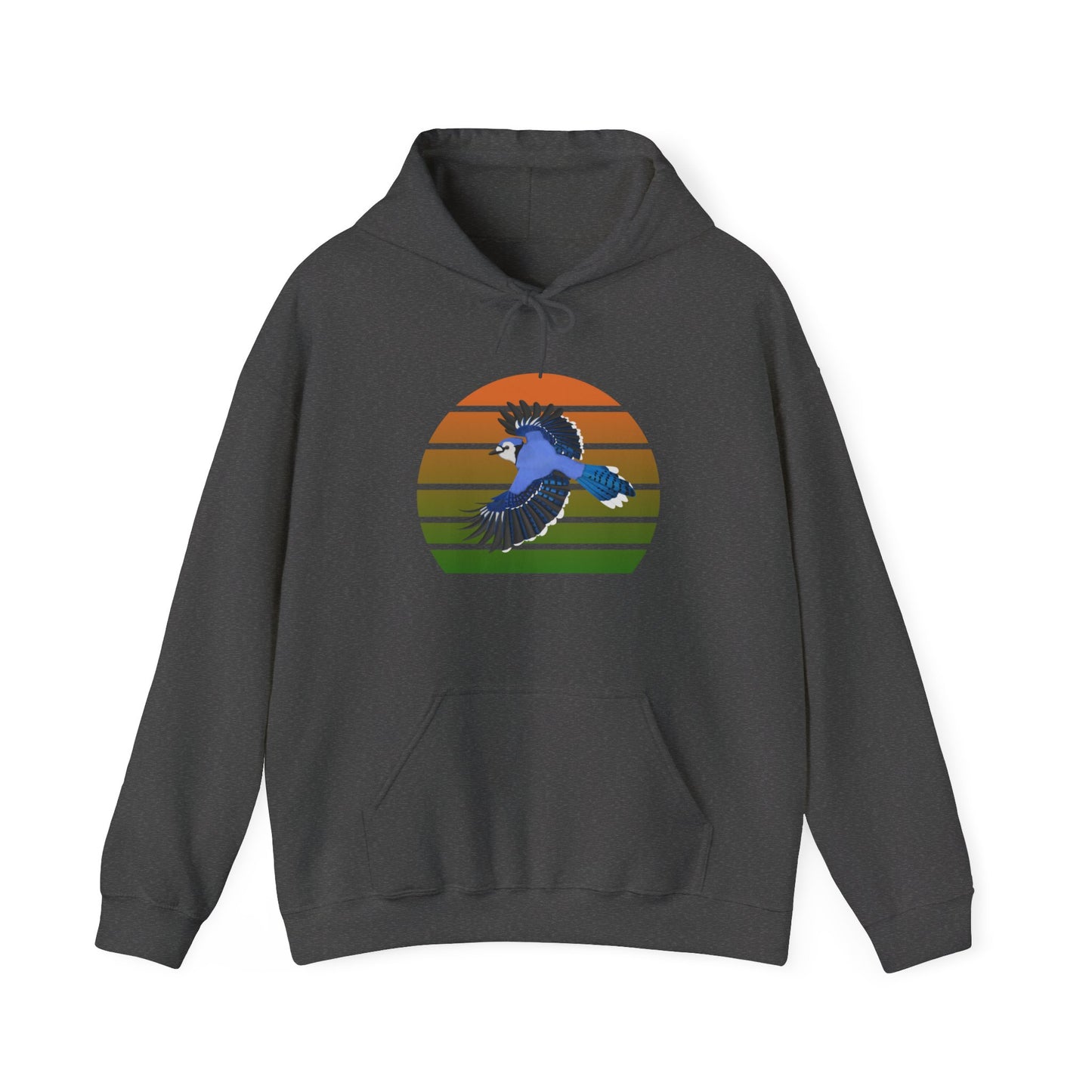 Blue Jay Flying Bird Birdwatcher Biologist Birdlover Hoodie