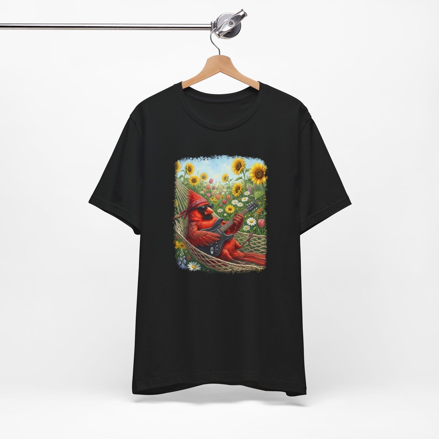 Cardinal Hammock Chillout – Premium Unisex Bird Lovers T-Shirt