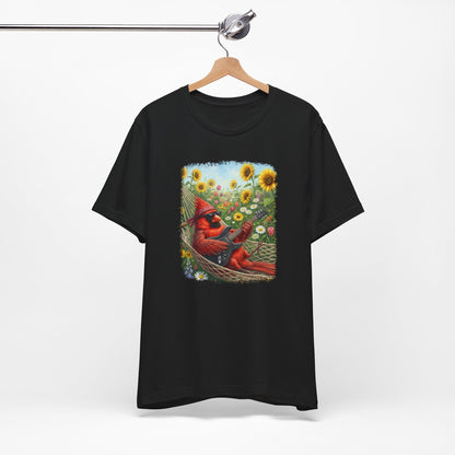 Cardinal Hammock Chillout – Premium Unisex Bird Lovers T-Shirt