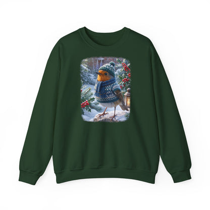 Premium Sweatshirt Rosi Rotkehlchen im kuschelinge Winter-Outfit