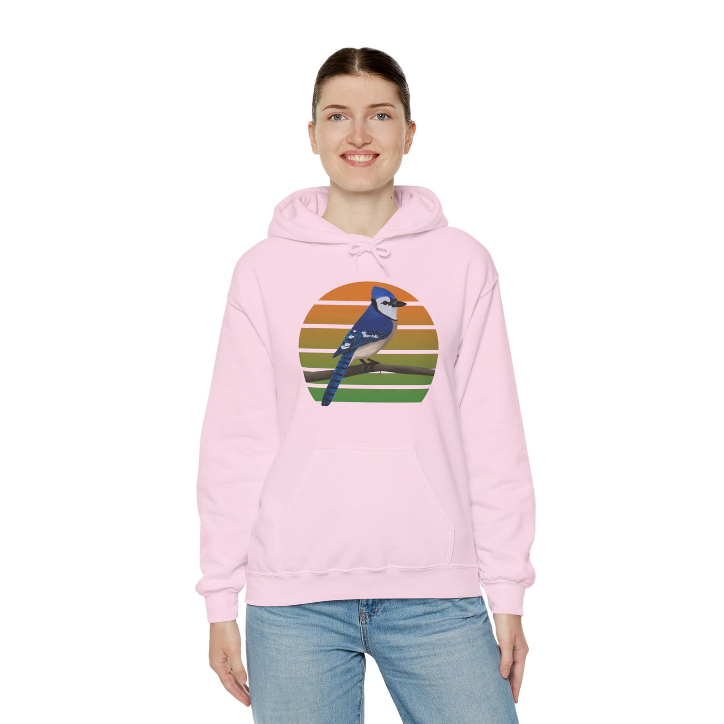 Blue Jay Bird Hoodie