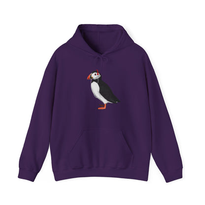 Puffin with Music Headphones Bird Birdwatching Birdlover Hoodie