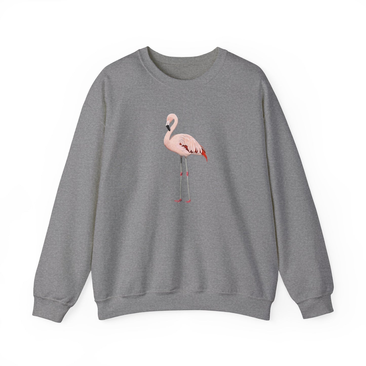 Flamingo Bird Watcher Biologist Crewneck Sweatshirt