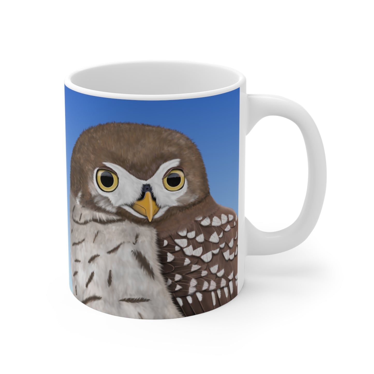 Little Owl Bird Ceramic Mug 11oz