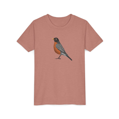 American Robin Birding & Birdwatching Bird Youth T-Shirt