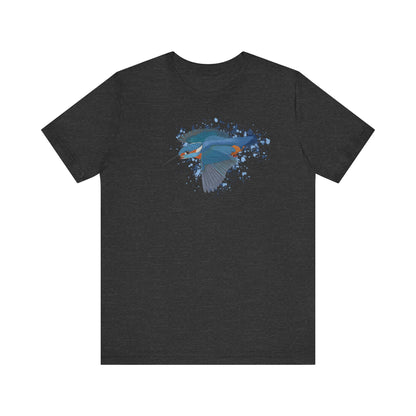 Eisvogel im Flug Vogel T-Shirt für Vogelfreunde