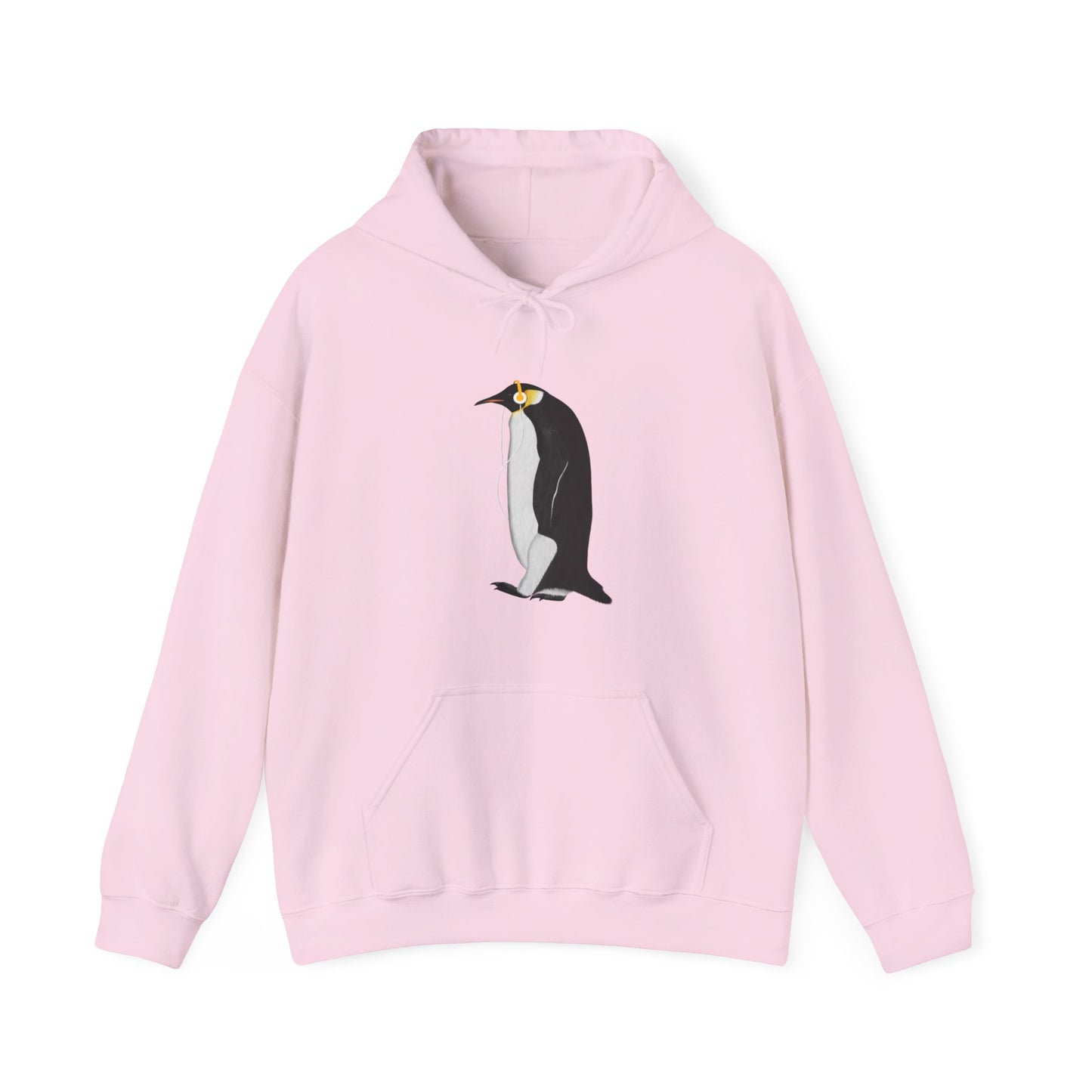 Penguin with Music Headphones Bird Birdwatching Birdlover Hoodie