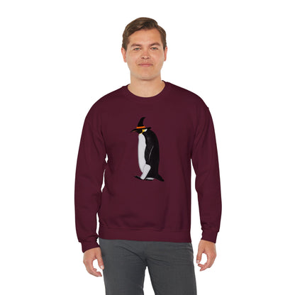 Penguin Halloween Birds Witch Birdwatcher Sweatshirt