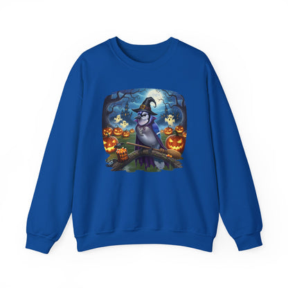 Blue Jay Halloween Bird Sweatshirt - Spooky Halloween Costume for Bird Lovers