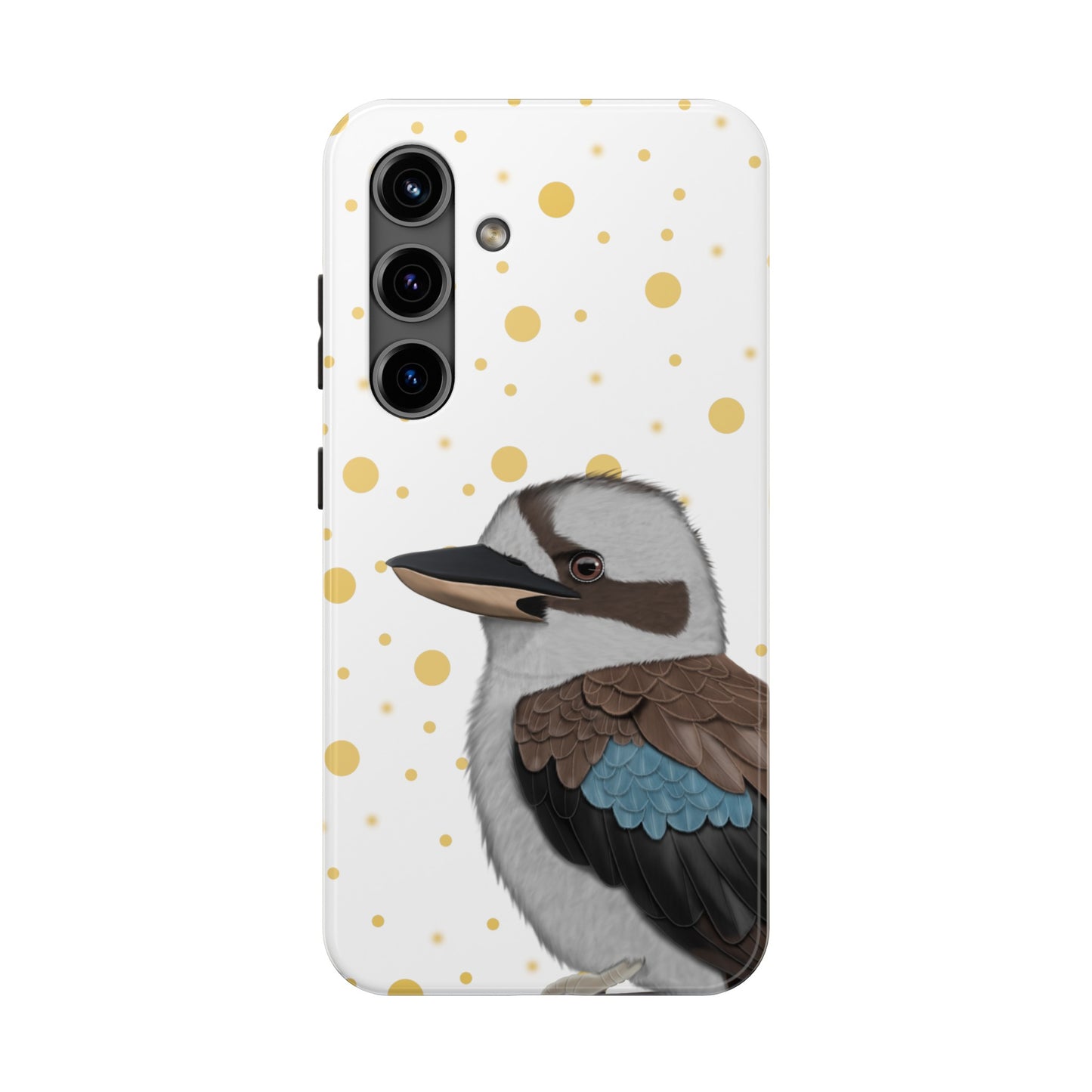 Kookaburra Bird Art Tough Phone Case White