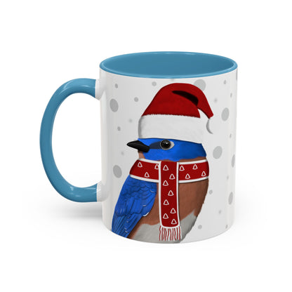 Bluebird Christmas Bird Coffee Mug