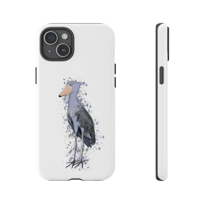 Schuhschnabel Vogel iPhone & Google Pixel Vogelmotiv Handyhülle Weiß