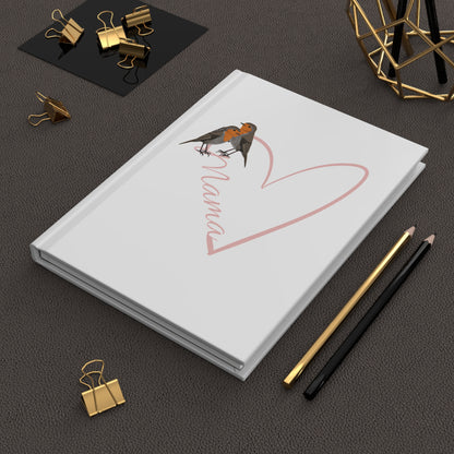 Mama with Heart Bird Hardcover Journal 150 Pages 5.75"x8" Mother's Day