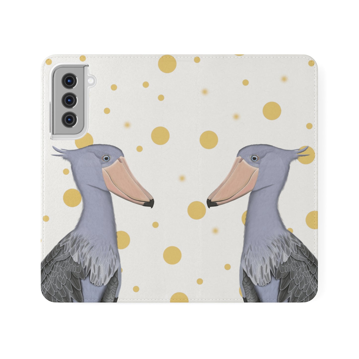 Shoebill Bird Art Phone Flip Case