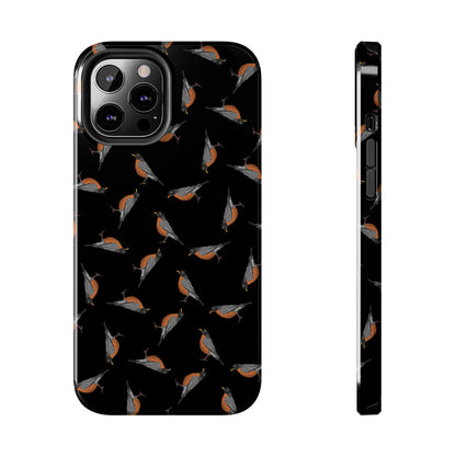 American Robin Phone Case – iPhone Black – Premium Tough Cover for Bird Lovers