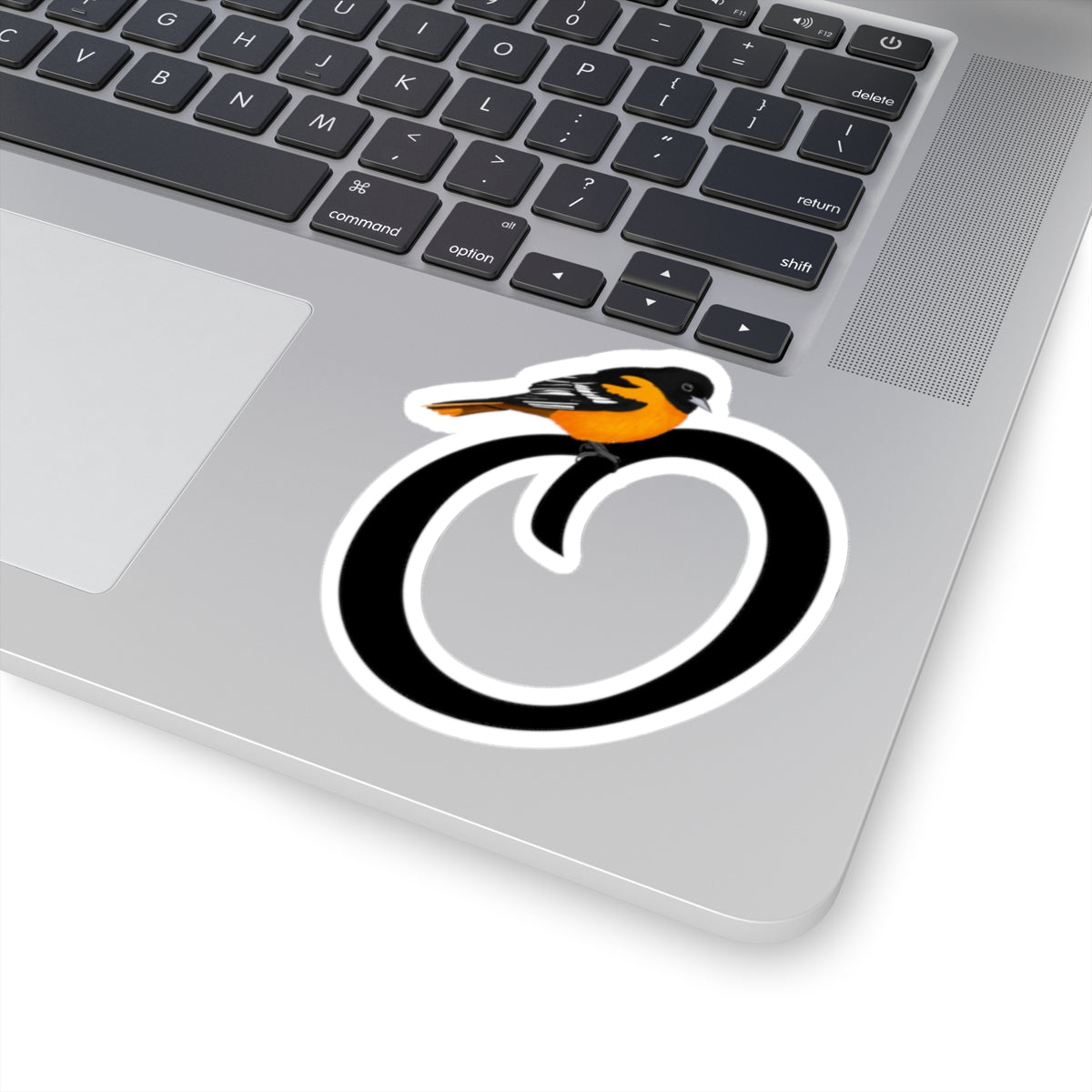 Oriole Letter O Bird Kiss-Cut Sticker