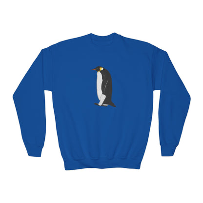 Emperor Penguin Bird Birdwatching Youth Crewneck Sweatshirt