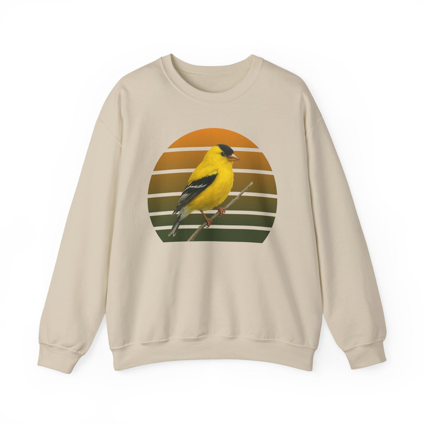 American Goldfinch Sweatshirt | Unisex Bird Lover Pullover | Wildlife Birder Gift | Songbird Crewneck
