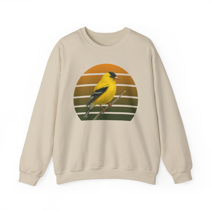 American Goldfinch Sweatshirt | Unisex Bird Lover Pullover | Wildlife Birder Gift | Songbird Crewneck