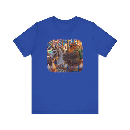 Robin Rosi Unicorn Carousel Premium T-Shirt for Bird Lovers