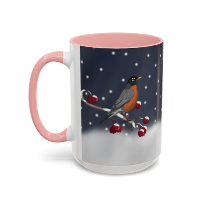 American Robin Bird Coffee Mug | Ceramic Christmas Gift for Bird Lovers