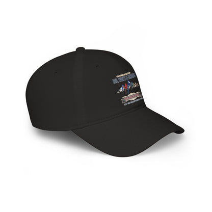 Red, White & Birding Branch Baseball Cap | Cardinal Blue Jay Bluebird 250th Anniversary Edition | jz.birds