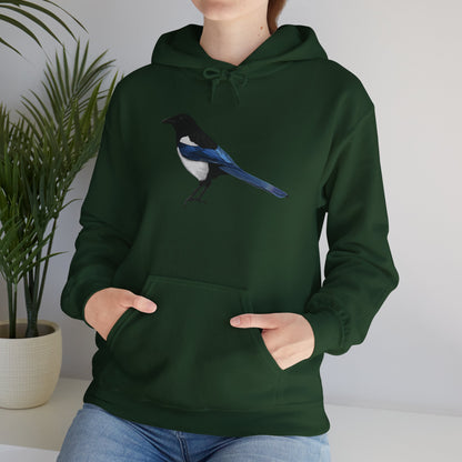 Magpie Bird Birdwatching Birder Hoodie