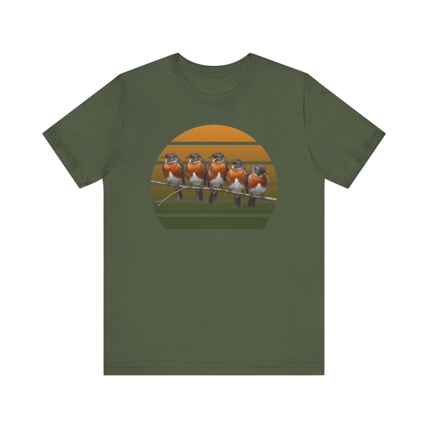 American Robin Premium T-Shirt | Unique Birdwatcher & Birder Gift by jz.birds