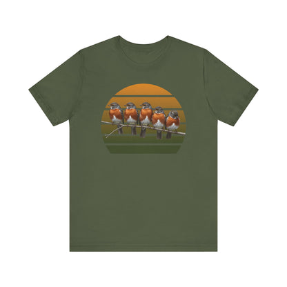 American Robin Premium T-Shirt | Unique Birdwatcher & Birder Gift by jz.birds