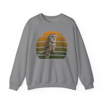 Barred Owl Sweatshirt | Unisex Bird Lover Pullover | Wildlife Birder Gift | Bird Crewneck