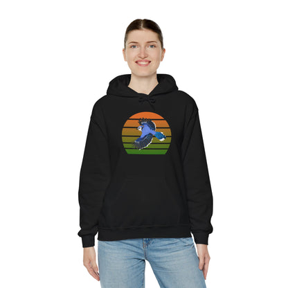 Blue Jay Flying Bird Birdwatcher Biologist Birdlover Hoodie