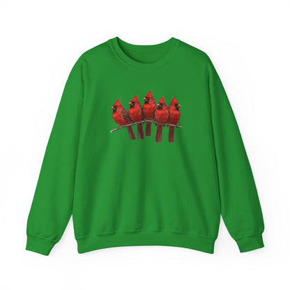 Cardinals Sweatshirt | Bird Watcher Crewneck | Unisex Songbird Gift for Bird Lovers