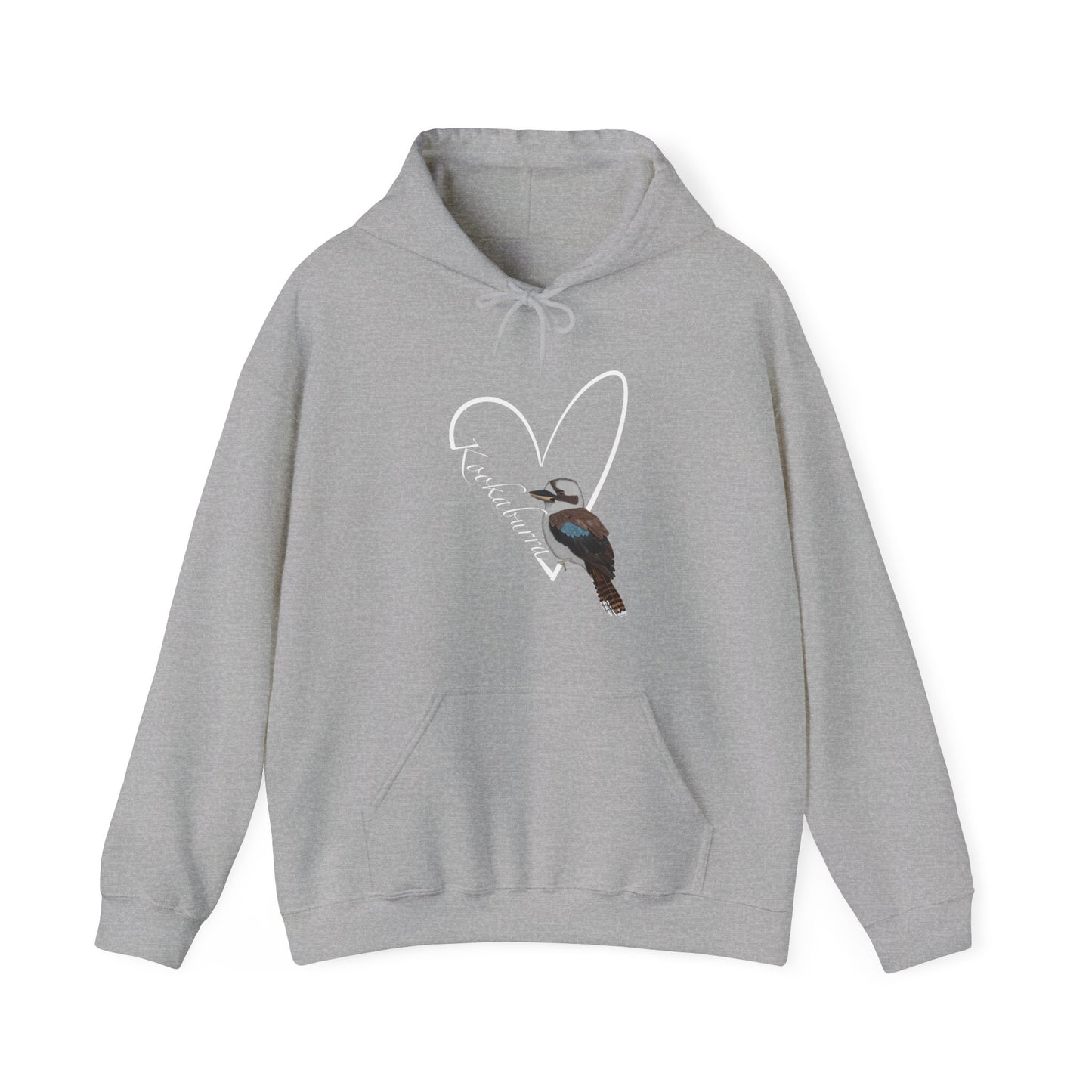 Kookaburra Heart Bird Birdwatching Birdlover Hoodie