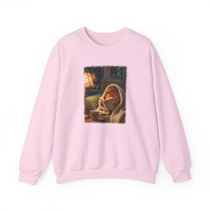Robin Rosi Reading a Book Premium Sweatshirt for Bird Lovers