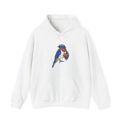 ブルーバードの面白いバスケットボールバードパーカー - ユニークなバスケットボールファンへのギフト - 選手向けのソフトなユニセックスジャンパー