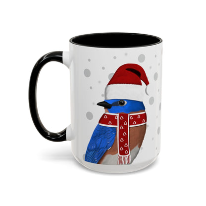 Bluebird Christmas Bird Coffee Mug