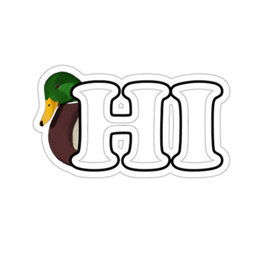 Mallard Hi Bird Kiss-Cut Sticker