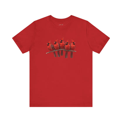 Cardinals T-Shirt | Unisex Retail Fit Bird Lover Tee | Wildlife Birder Gift