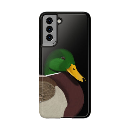 Mallard Bird Art Tough Phone Case Black