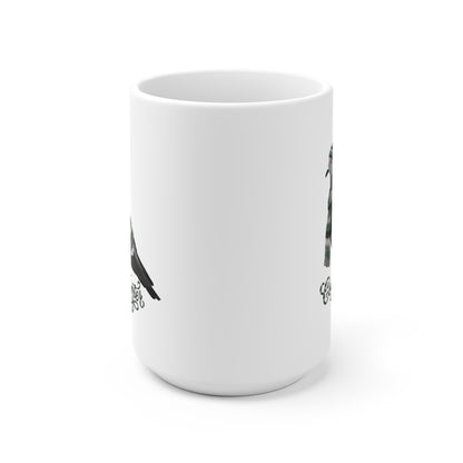 Taube mit Strickpullover Weihnachtliche Tasse mit Vogelmotiv Cozy Winter – Ideal für Kakao & Kaffee