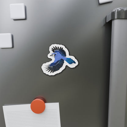 Blue Jay Flying Bird Magnet